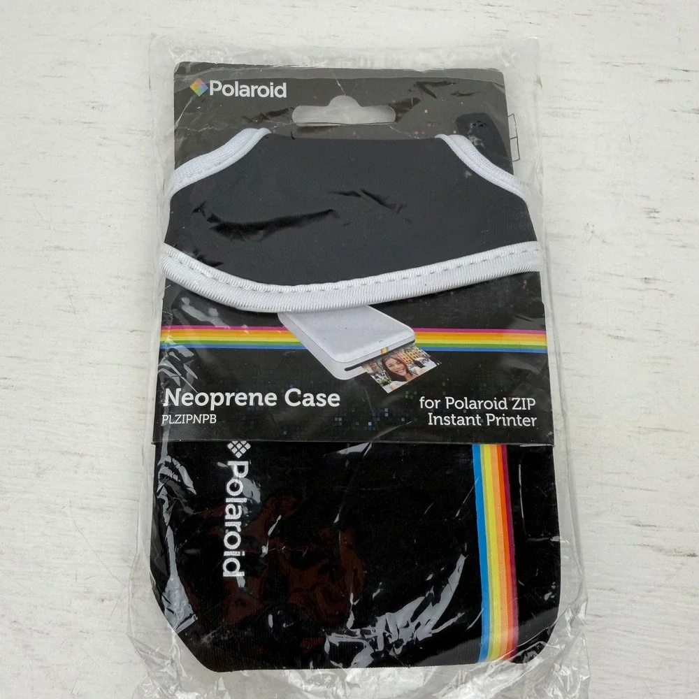 Polaroid Neoprene Case for Polaroid ZIP Instant Printer Black PLZIPNPB New